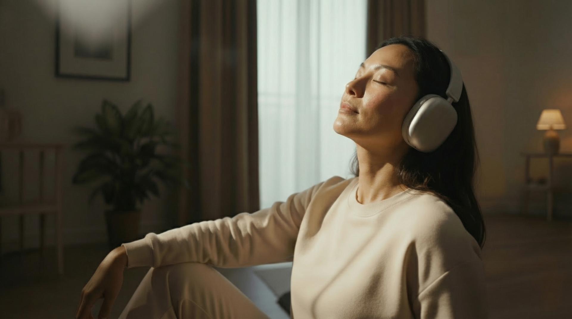 Person seated in sunlight during post-breathwork integration